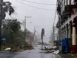 Destrozos en Cuba tras el paso del huracán Ian.