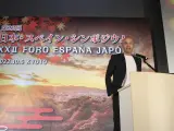 Andrés Iniesta interviene tras recoger el premio de la Fundación España Japón por ser "uno de los principales embajadores" españoles en el país asiático.