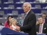 Josep Borrell durante la sesión en el Parlamento Europeo.