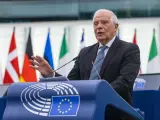 Josep Borrell durante la sesión en el Parlamento Europeo.