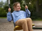 Una niña con síndrome de Down