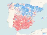 Renta media por persona en los municipios de España