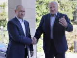 El presidente de Rusia, Vladimir Putin, y su homólogo bielorruso, Alexander Lukashenko