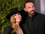 Jennifer Lopez con Ben Affleck en la 'fashion experience' de Ralph Lauren