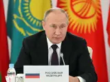 Vladimir Putin, en la cumbre de la Comunidad de Estados Independientes (CEI).