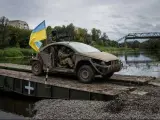 Vehículo utilizado por las Fuerzas de Defensa de Ucrania.