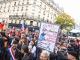 Imagen de la manifestación de este domingo en París.