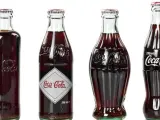 Diferentes formatos de botellines de Coca-Cola.