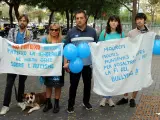 Los padres y familiares de la víctima se manifiestan en Barcelona.