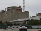 Un convoy de la ONU entra en la central nuclear de Zaporiyia, en Ucrania, el 1 de septiembre de 2022.