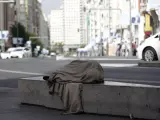 fotografo: Jorge Paris Hernandez [[[PREVISIONES 20M]]] tema: Personas sin hogar. Mendigos. Sin techo. Mendicidad.