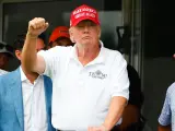 El expresidente de EE UU Donald Trump, en su club de golf privado en Bedminster, Nueva Jersey.