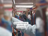 Fuerte pelea en el metro de Madrid por no llevar la mascarilla puesta