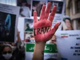 Protestas contra el régimen iraní tras la muerte de la joven Mahsa Amini.
