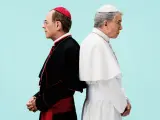 Los actores Xavier Boada y Lluís Soler en una imagen promocional de la obra de teatro 'El Papa'.