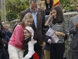 La gastroenteritis de la princesa y la infanta marca la visita a Cadavedo