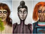 Los maquillajes de la 'influencer' Nuria Adraos para Halloween.