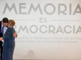 Pedro Sánchez en el acto por el Día de Recuerdo y Homenaje a las víctimas del franquismo.