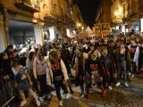 Zombies durante el pasacalles de Alcalá de Henares.