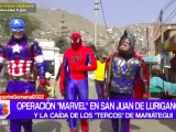 Agentes de la Policía Nacional de Perú se disfrazaron de los Vengadores.