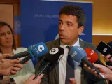 El presidente del PP valenciano, Carlos Mazón, este miércoles.