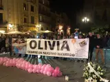Concentración en Gijón tras la muerte de Olivia.