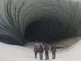 La 'Cueva de Jimbo' o 'del hielo', en la Patagonia argentina, donde un brasileño que hacía turismo murió tras el desprendimiento de una masa de hielo que cayó sobre su cabeza.