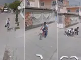 Un coche de Google capta el accidente entre dos bicicletas en México.