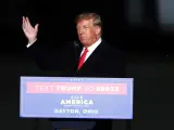 El expresidente de EE UU Donald Trump, durante un mitin en Ohio en apoyo de los candidatos republicanos en las elecciones de medio mandato.