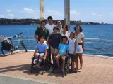 La familia Gómez Samblas en Menorca este verano.