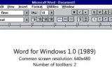 Así era el programa Microsoft Word 1.0.