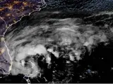 El huracán Nicole, rumbo a la costa este de Florida, en una imagen de satélite tomada el 9 de noviembre de 2022.