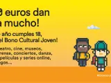 Publicidad del Bono Cultural Joven.