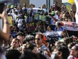 Activistas climáticos participan en la marcha de la Coalición COP27 durante la Conferencia de las Naciones Unidas sobre el Cambio Climático en Egipto.