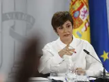 Isabel Rodríguez, portavoz del Gobierno, este martes en la rueda de prensa posterior al Consejo de Ministros.