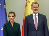 Letizia junto a Felipe VI en el viaje oficial a Croacia
