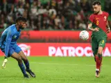 El futbolista del Manchester United, Bruno Fernandes, en el Portugal-Nigeria.