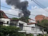 Accidente de la avioneta con ocho tripulantes en Medellín.