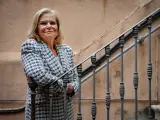 La escritora y académica Carme Riera ha presentado este lunes en Barcelona su nueva novela, 'La paz de los sueños felices'.