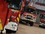 Presentación de los nuevos vehículos de los bomberos. .