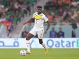 Boulaye Dia durante el partido de Senegal ante Países Bajos