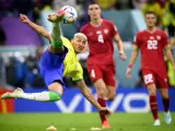 Richarlison marca de tijera en el debut de Brasil en el Mundial de Qatar.