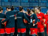 Las jugadoras de la selección española femenina de baloncesto.