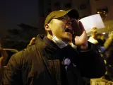 Manifestantes protestan en Pekín contra las políticas restrictivas contra la covid-19 mantenidas por el Gobierno chino, el 27 de noviembre de 2022.