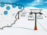 Mapa de las estaciones de esquí en España