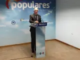 El presidente del PP de Salamanca, Javier Iglesias, después del Comité Ejecutivo Provincial donde ha anunciado su renuncia a continuar en el cargo EUROPA PRESS 02/12/2022