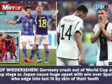 El diario brit&aacute;nico 'The Mirror' dice adi&oacute;s a Alemania en el mundial y destaca la derrota de Espa&ntilde;a ante Jap&oacute;n que pasa &quot;por los pelos&quot; a octavos de final del campeonato.