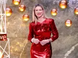 La presentadora Anne Igartiburu, durante la promo de Navidad de TVE en 2021.