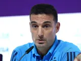 El seleccionador Lionel Scaloni atiende a la prensa previa al Argentina - Croacia