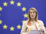 La presidenta del Parlamento Europeo, Roberta Metsola.